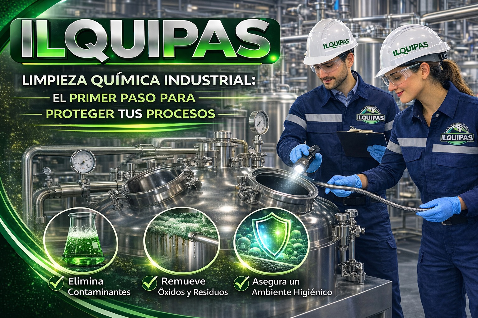 Limpieza química industrial: el primer paso para proteger tus procesos
