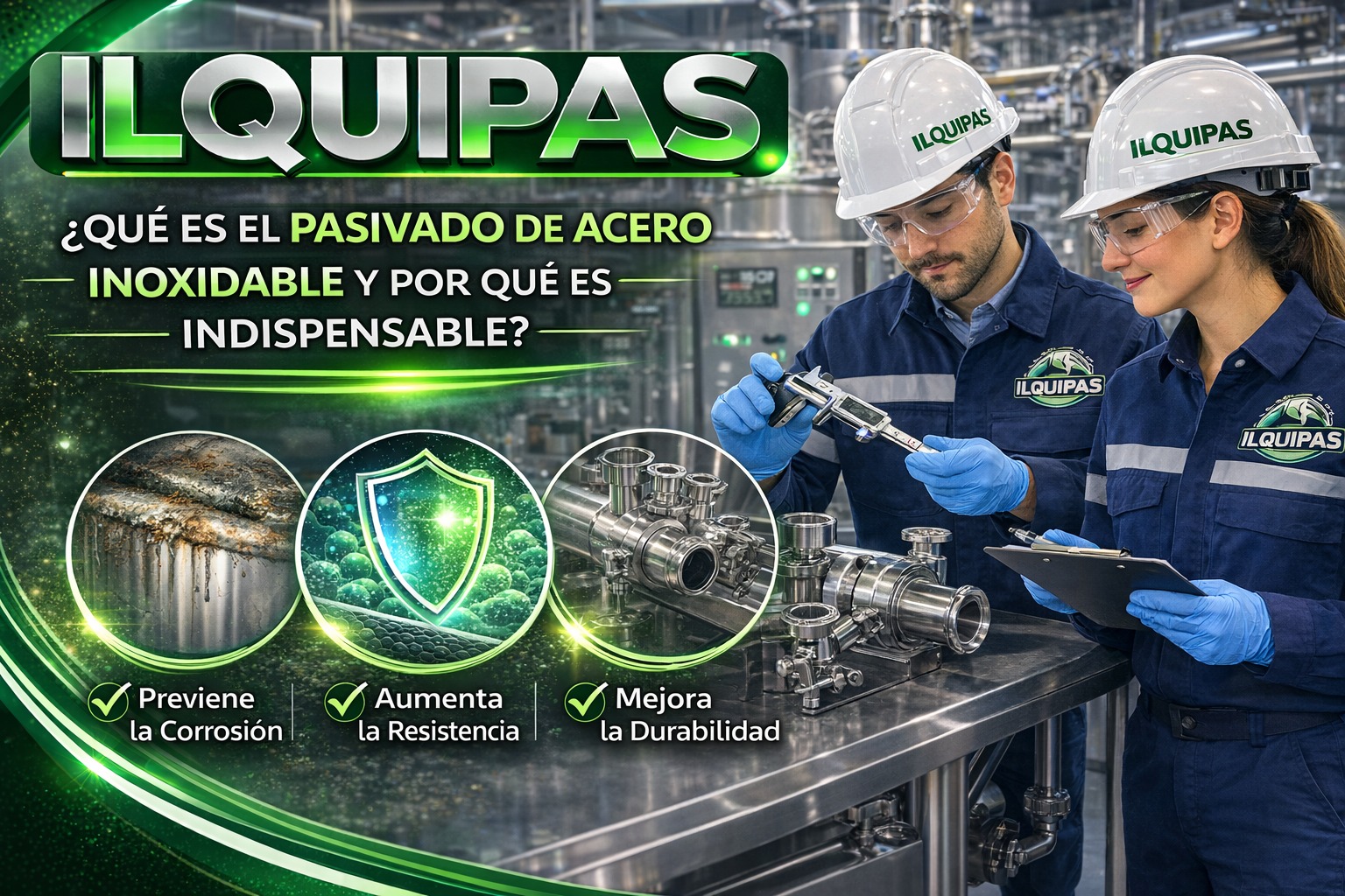 Pasivado de acero inoxidable: Protección química anti corrosiva