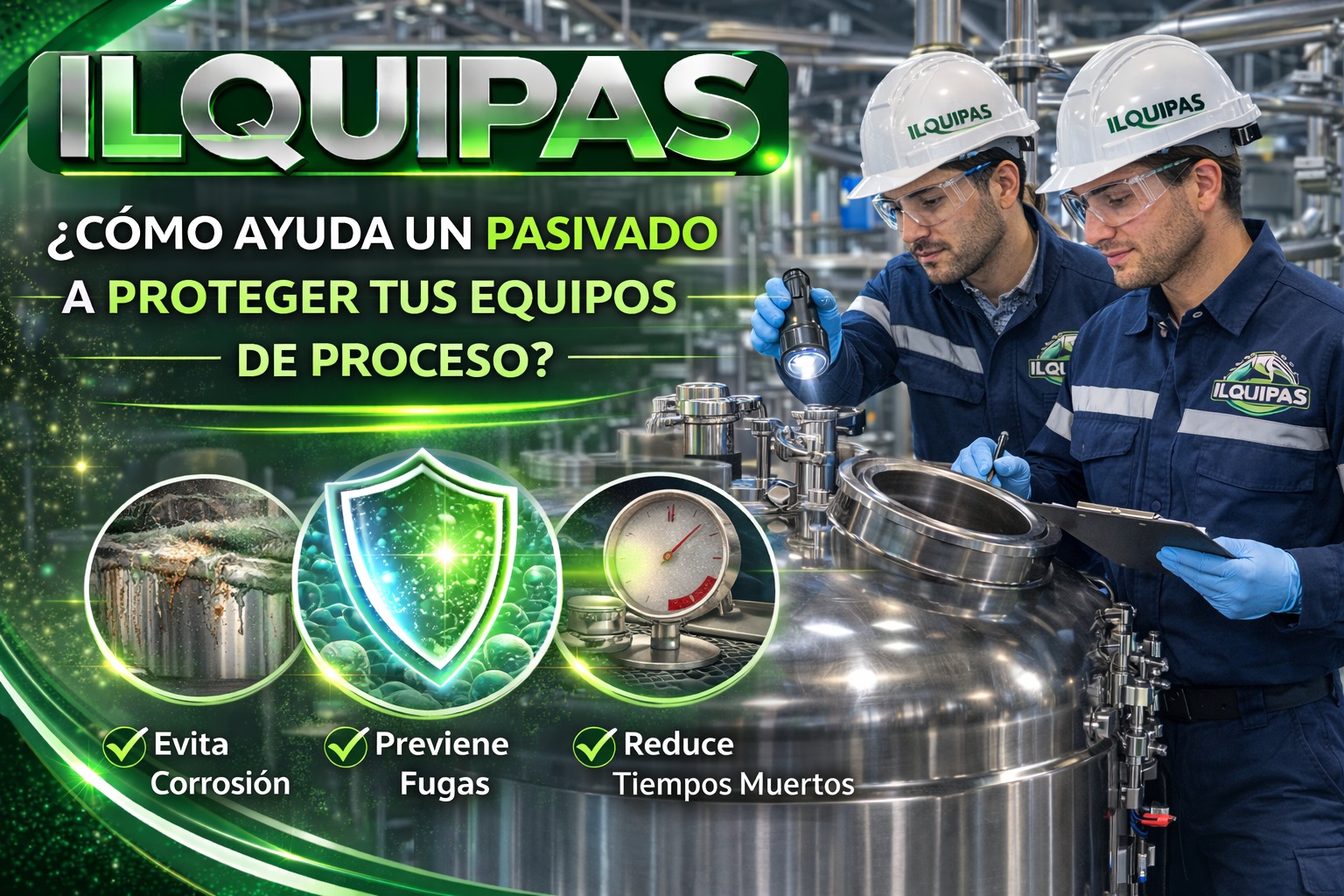 ¿Cómo ayuda un pasivado a proteger tus equipos de proceso?