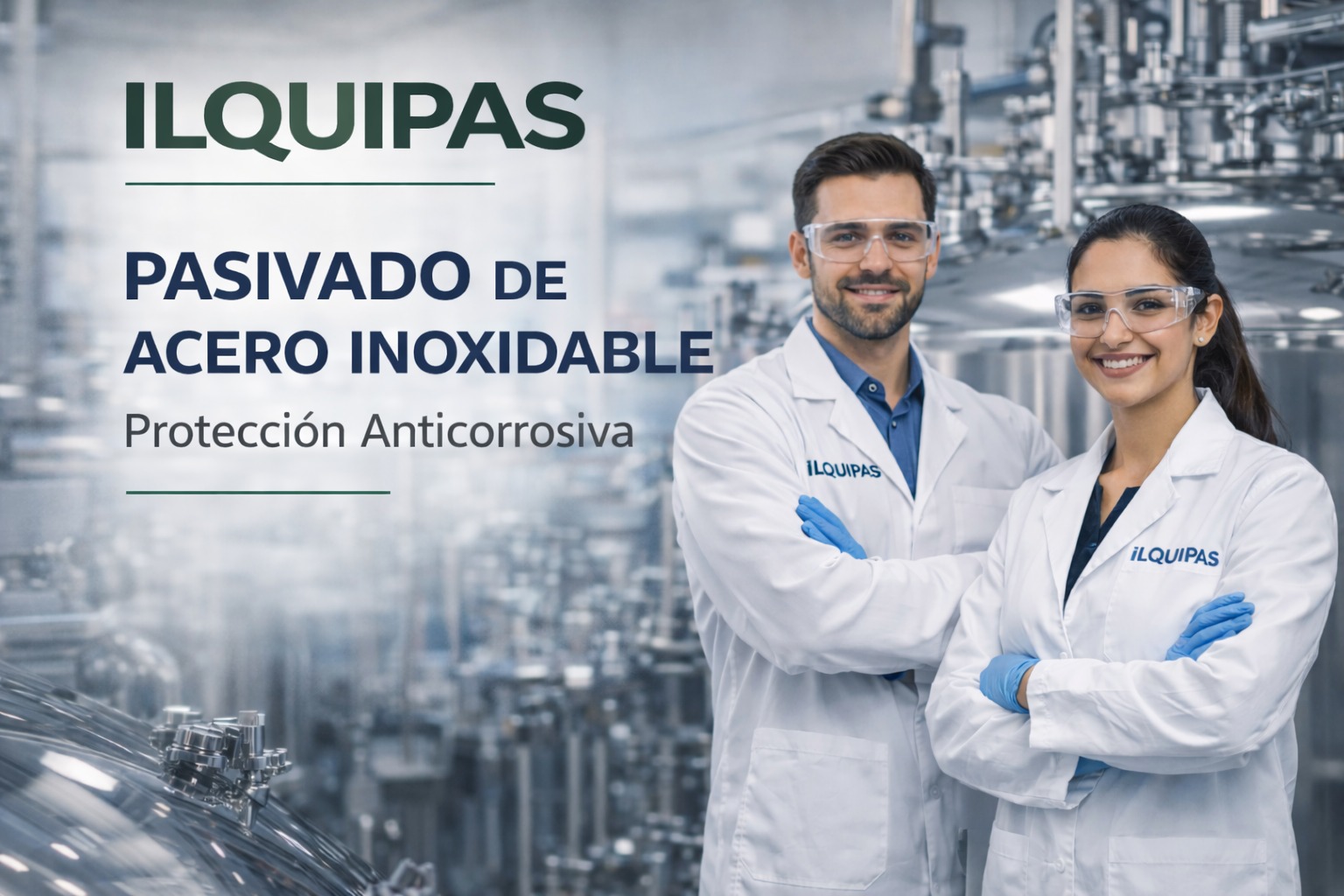 Antes y después del pasivado de acero inoxidable